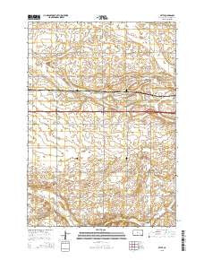 Betts South Dakota Current topographic map, 1:24000 scale, 7.5 X 7.5 Minute, Year 2015
