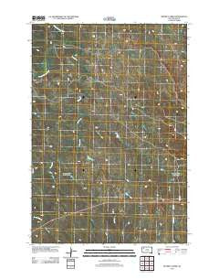 Beverly Creek South Dakota Historical topographic map, 1:24000 scale, 7.5 X 7.5 Minute, Year 2012