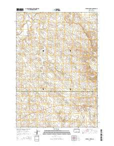 Beverly Creek South Dakota Current topographic map, 1:24000 scale, 7.5 X 7.5 Minute, Year 2015