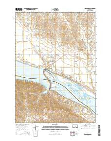 Big Bend Dam South Dakota Current topographic map, 1:24000 scale, 7.5 X 7.5 Minute, Year 2015