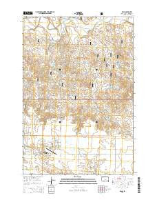 Bison South Dakota Current topographic map, 1:24000 scale, 7.5 X 7.5 Minute, Year 2015