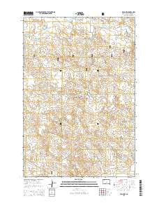 Bison NW South Dakota Current topographic map, 1:24000 scale, 7.5 X 7.5 Minute, Year 2015