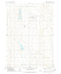 Bitter Lake South Dakota Historical topographic map, 1:24000 scale, 7.5 X 7.5 Minute, Year 1973