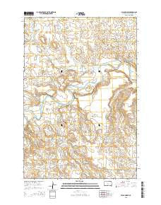 Black Horse South Dakota Current topographic map, 1:24000 scale, 7.5 X 7.5 Minute, Year 2015