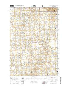 Black Horse Butte South Dakota Current topographic map, 1:24000 scale, 7.5 X 7.5 Minute, Year 2015