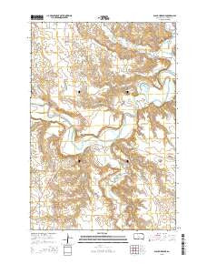 Black Horse NE South Dakota Current topographic map, 1:24000 scale, 7.5 X 7.5 Minute, Year 2015
