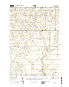 Blunt NW South Dakota Current topographic map, 1:24000 scale, 7.5 X 7.5 Minute, Year 2015