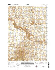 Bog Creek South Dakota Current topographic map, 1:24000 scale, 7.5 X 7.5 Minute, Year 2015
