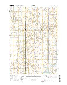 Bowdle SW South Dakota Current topographic map, 1:24000 scale, 7.5 X 7.5 Minute, Year 2015