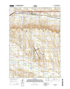 Box Elder South Dakota Current topographic map, 1:24000 scale, 7.5 X 7.5 Minute, Year 2015