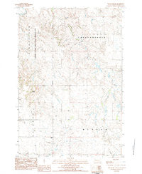 Boxcar Buttes South Dakota Historical topographic map, 1:24000 scale, 7.5 X 7.5 Minute, Year 1983