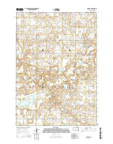 Bradley South Dakota Current topographic map, 1:24000 scale, 7.5 X 7.5 Minute, Year 2015