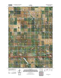 Brakke Dam South Dakota Historical topographic map, 1:24000 scale, 7.5 X 7.5 Minute, Year 2012