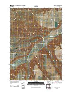 Brennan Flat South Dakota Historical topographic map, 1:24000 scale, 7.5 X 7.5 Minute, Year 2012