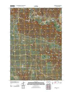 Bridger NE South Dakota Historical topographic map, 1:24000 scale, 7.5 X 7.5 Minute, Year 2012