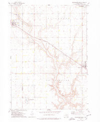 Bridgewater West South Dakota Historical topographic map, 1:24000 scale, 7.5 X 7.5 Minute, Year 1973