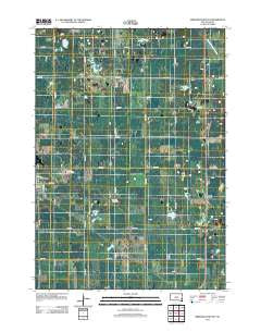 Bridgewater East South Dakota Historical topographic map, 1:24000 scale, 7.5 X 7.5 Minute, Year 2012