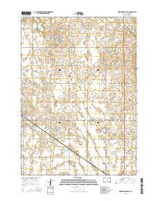 Bridgewater East South Dakota Current topographic map, 1:24000 scale, 7.5 X 7.5 Minute, Year 2015