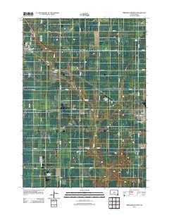 Bridgewater West South Dakota Historical topographic map, 1:24000 scale, 7.5 X 7.5 Minute, Year 2012