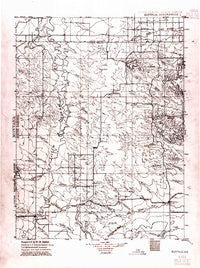 Buffalo South Dakota Historical topographic map, 1:125000 scale, 30 X 30 Minute, Year 1935