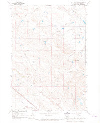 Bull Creek Butte South Dakota Historical topographic map, 1:24000 scale, 7.5 X 7.5 Minute, Year 1965