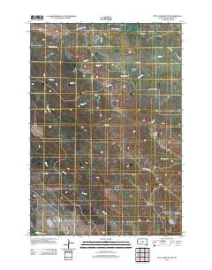 Bull Creek Butte South Dakota Historical topographic map, 1:24000 scale, 7.5 X 7.5 Minute, Year 2012