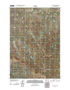 Bull Run Creek South Dakota Historical topographic map, 1:24000 scale, 7.5 X 7.5 Minute, Year 2012