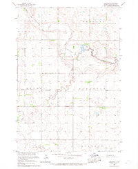 Burdette South Dakota Historical topographic map, 1:24000 scale, 7.5 X 7.5 Minute, Year 1966