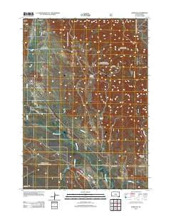 Burdock South Dakota Historical topographic map, 1:24000 scale, 7.5 X 7.5 Minute, Year 2012