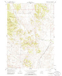 Butcher Hill South Dakota Historical topographic map, 1:24000 scale, 7.5 X 7.5 Minute, Year 1957