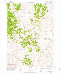 Butcher Hill South Dakota Historical topographic map, 1:24000 scale, 7.5 X 7.5 Minute, Year 1957