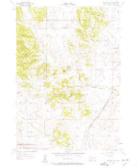 Butcher Hill South Dakota Historical topographic map, 1:24000 scale, 7.5 X 7.5 Minute, Year 1957