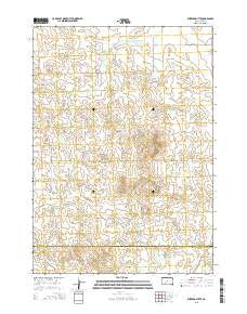 Buzzard Butte South Dakota Current topographic map, 1:24000 scale, 7.5 X 7.5 Minute, Year 2015