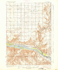 Canning South Dakota Historical topographic map, 1:62500 scale, 15 X 15 Minute, Year 1937