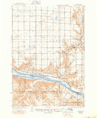 Canning South Dakota Historical topographic map, 1:62500 scale, 15 X 15 Minute, Year 1937