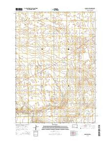 Canning NW South Dakota Current topographic map, 1:24000 scale, 7.5 X 7.5 Minute, Year 2015