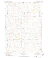 Canova West South Dakota Historical topographic map, 1:24000 scale, 7.5 X 7.5 Minute, Year 1973