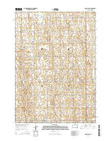 Canova East South Dakota Current topographic map, 1:24000 scale, 7.5 X 7.5 Minute, Year 2015