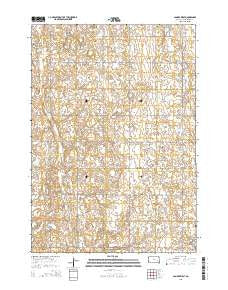 Canova West South Dakota Current topographic map, 1:24000 scale, 7.5 X 7.5 Minute, Year 2015