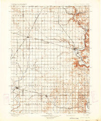 Canton South Dakota Historical topographic map, 1:125000 scale, 30 X 30 Minute, Year 1900