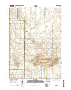 Carter South Dakota Current topographic map, 1:24000 scale, 7.5 X 7.5 Minute, Year 2015