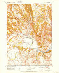 Cascade Springs South Dakota Historical topographic map, 1:24000 scale, 7.5 X 7.5 Minute, Year 1950