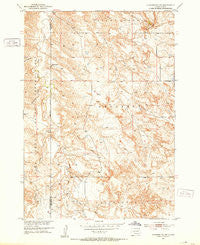 Cedar Butte NW South Dakota Historical topographic map, 1:24000 scale, 7.5 X 7.5 Minute, Year 1951
