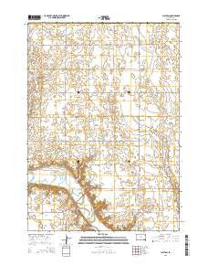 Clayton South Dakota Current topographic map, 1:24000 scale, 7.5 X 7.5 Minute, Year 2015