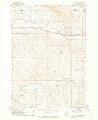 Cottonwood South Dakota Historical topographic map, 1:24000 scale, 7.5 X 7.5 Minute, Year 1961
