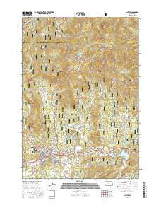 Custer South Dakota Current topographic map, 1:24000 scale, 7.5 X 7.5 Minute, Year 2016
