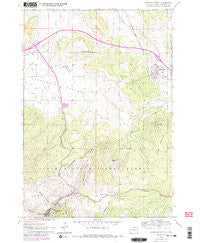 Deadwood North South Dakota Historical topographic map, 1:24000 scale, 7.5 X 7.5 Minute, Year 1961