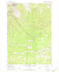 Deadwood South South Dakota Historical topographic map, 1:24000 scale, 7.5 X 7.5 Minute, Year 1961