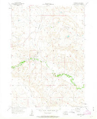 Fairburn South Dakota Historical topographic map, 1:24000 scale, 7.5 X 7.5 Minute, Year 1957