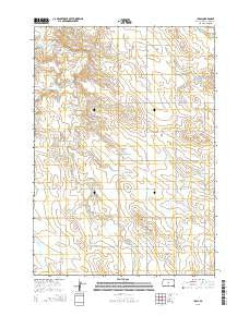 Ideal South Dakota Current topographic map, 1:24000 scale, 7.5 X 7.5 Minute, Year 2015